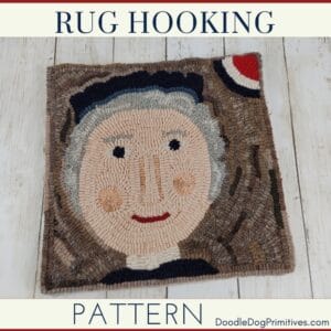Martha Washington Rug Hooking Pattern