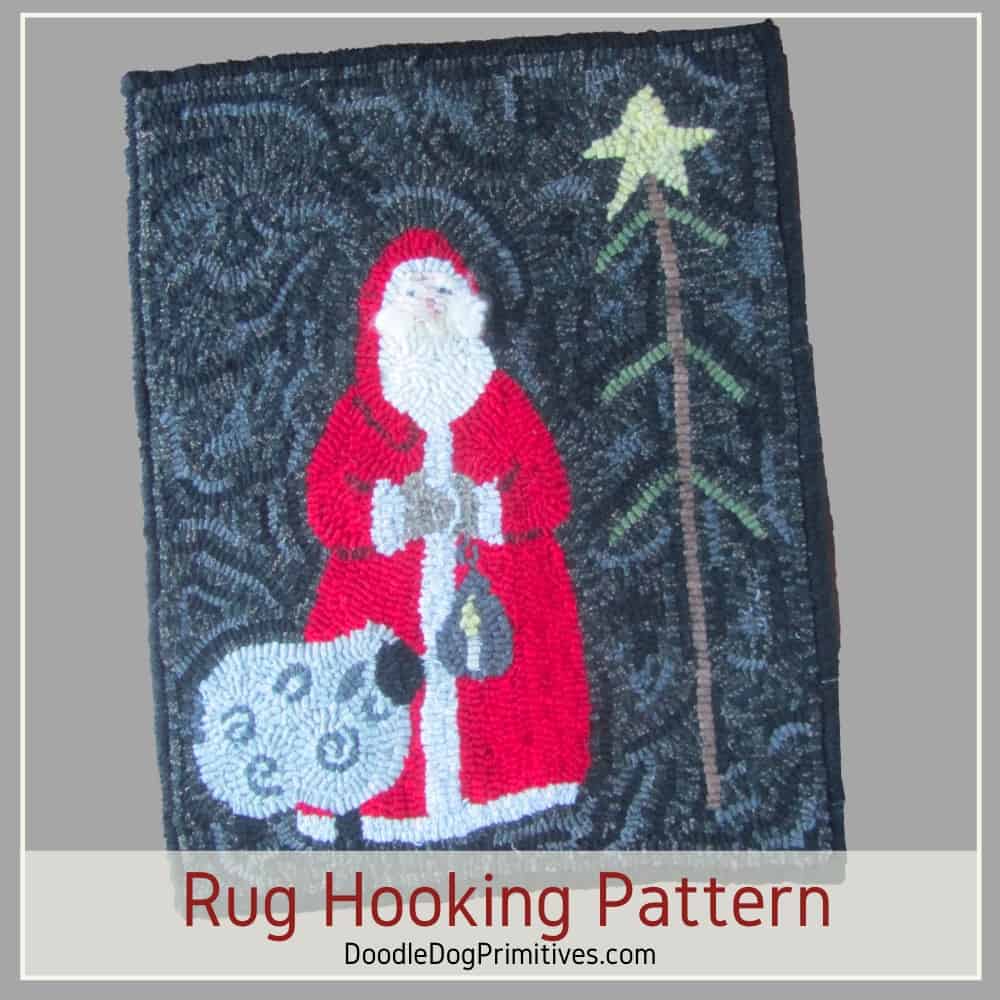 Santa Rug Hooking Pattern