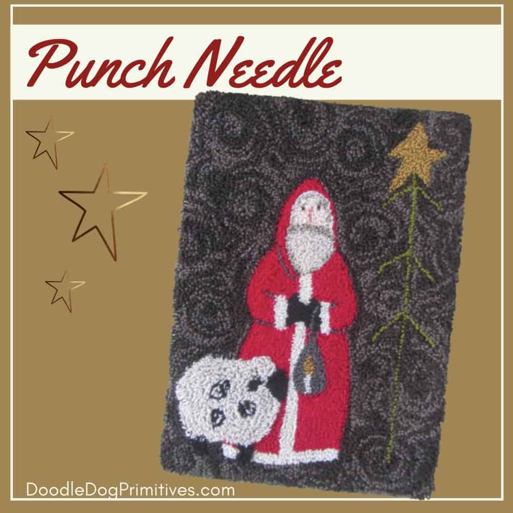 Midnight Clear punch needle pattern