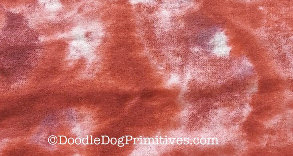 mottled red wool