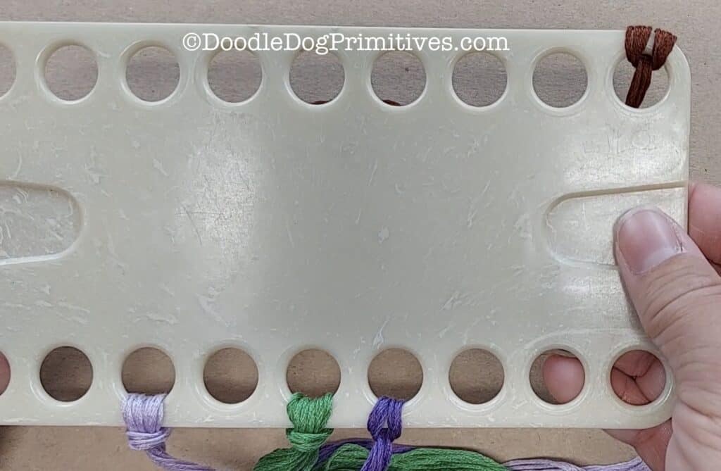 organize with floss card
