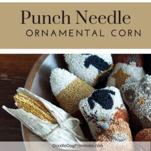 Punch Needle Ornamental Corn Bowl Filler