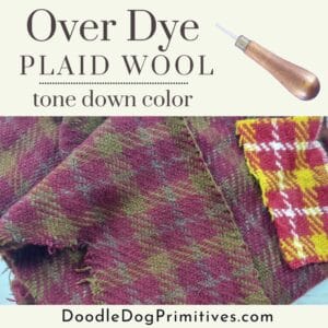 over dye plaid wool