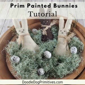 painted bunny bowl filler tutorial