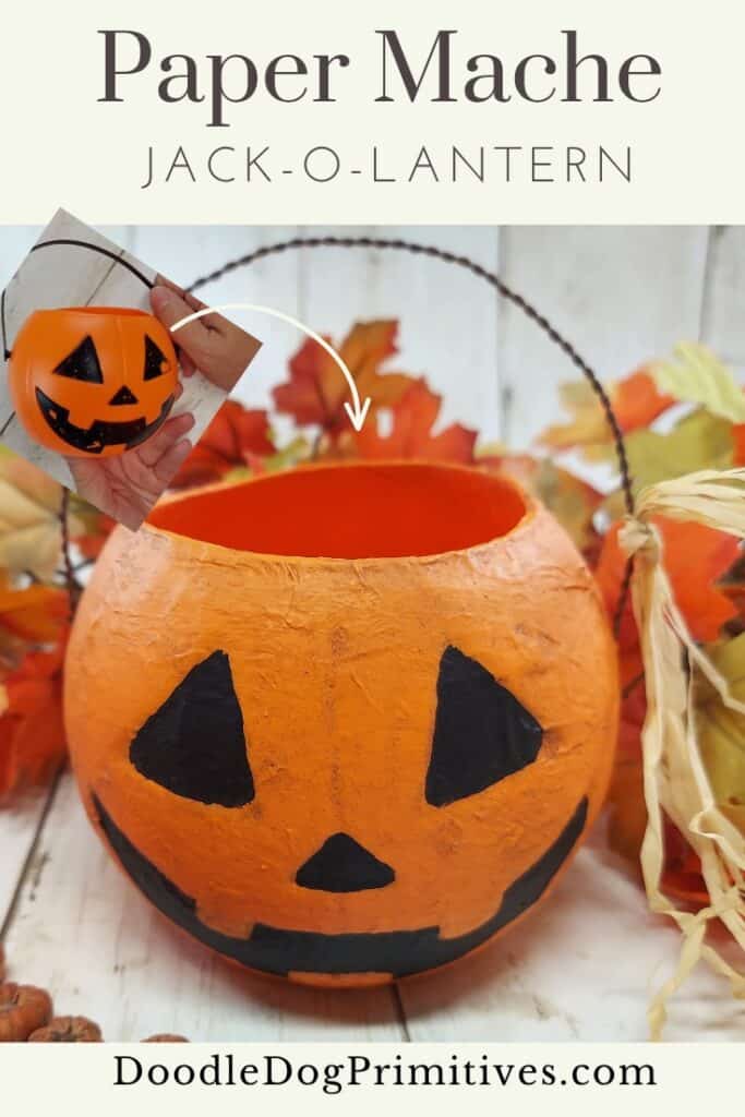paper mache pumpkin