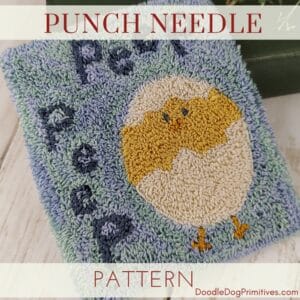 peep peep punch needle pattern