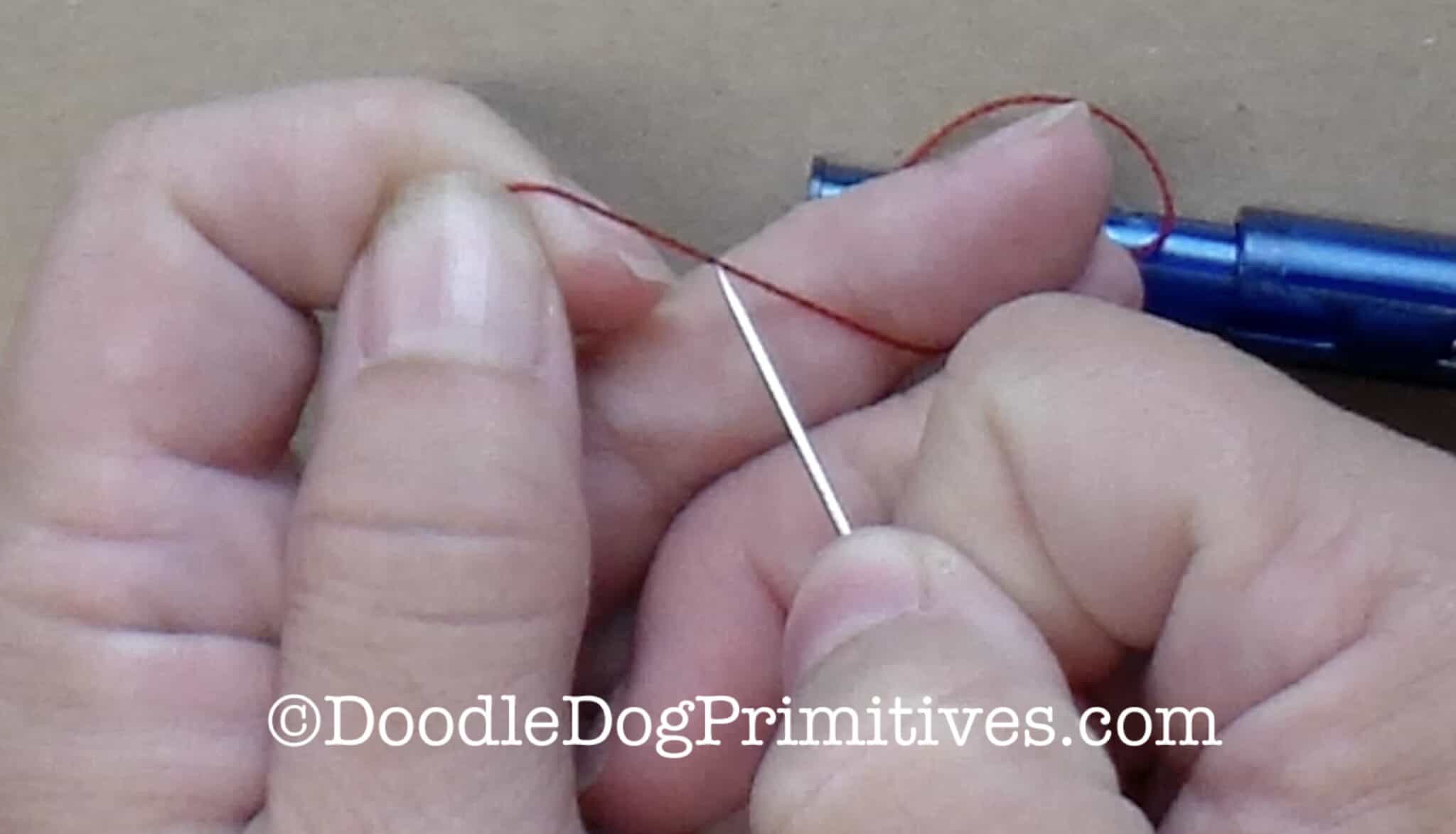 Thread a Punch Needle Without a Threader DoodleDog Primitives