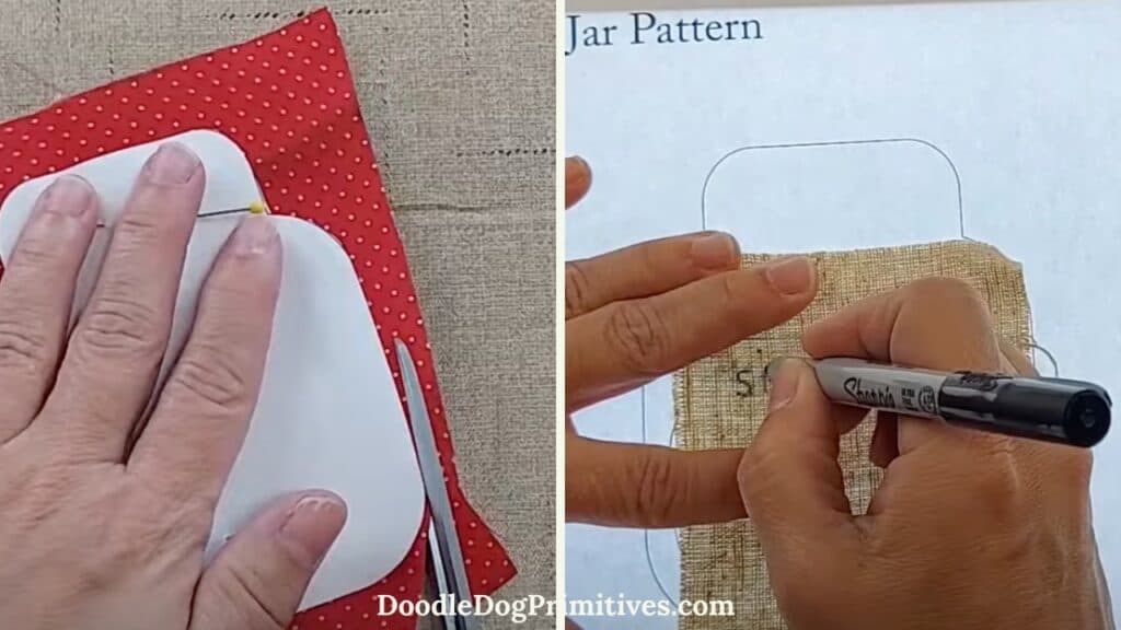 prepare for strawberry jam jar