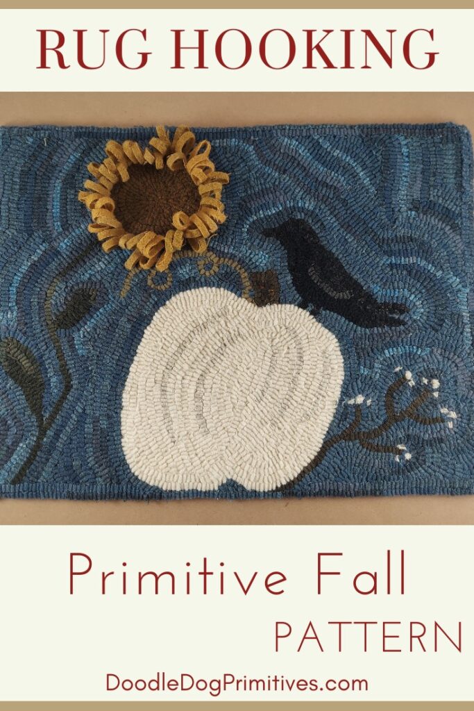 prim fall rug hooking pattern 