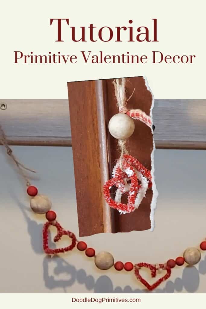Primitive Valentine Decor 