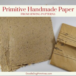 primitive handmade paper