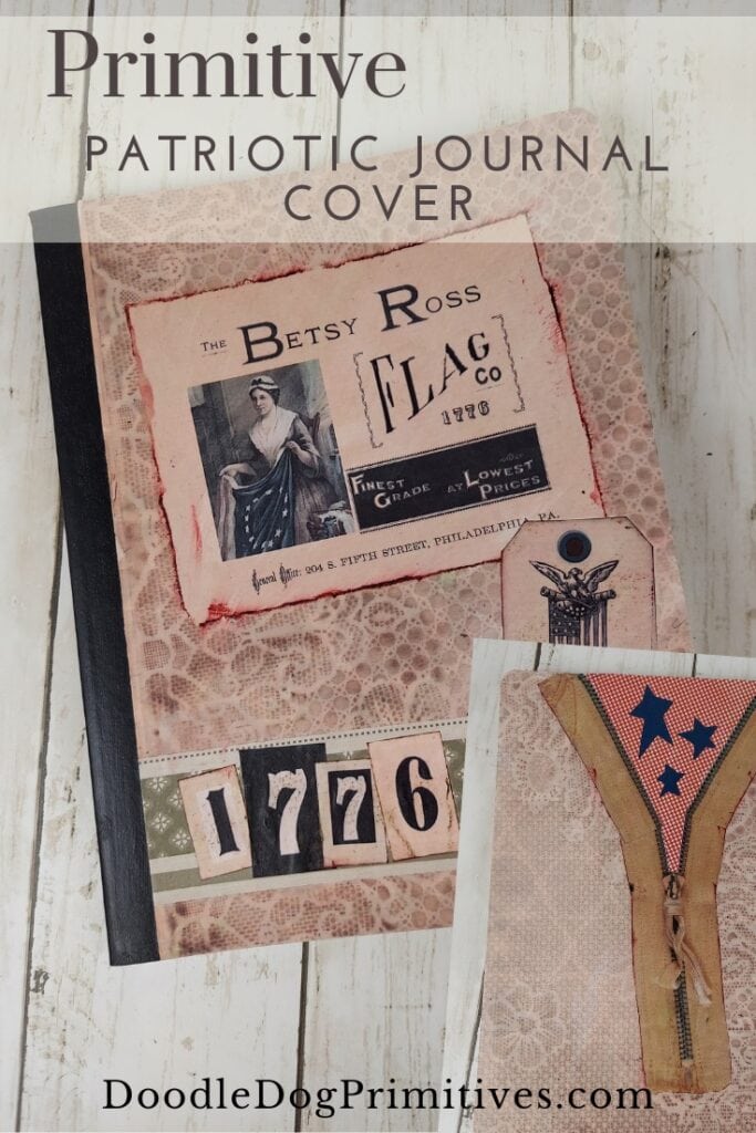 primitive patriotic journal cover