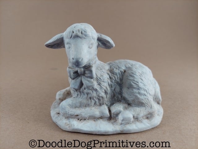 primitive sheep figurine