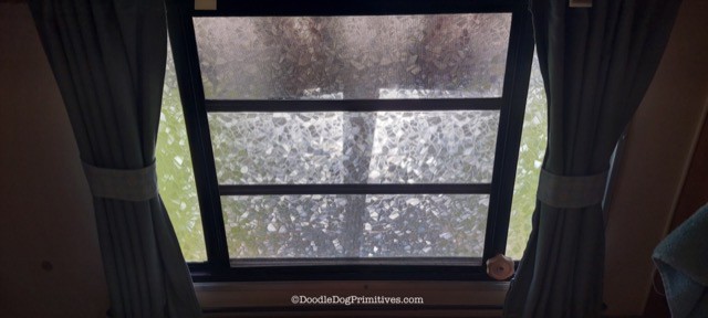 privacy film on camper window