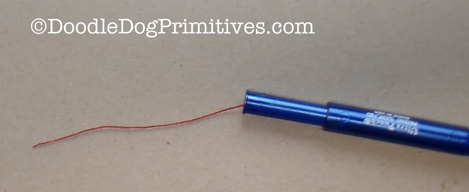 Thread a Punch Needle Without a Threader DoodleDog Primitives