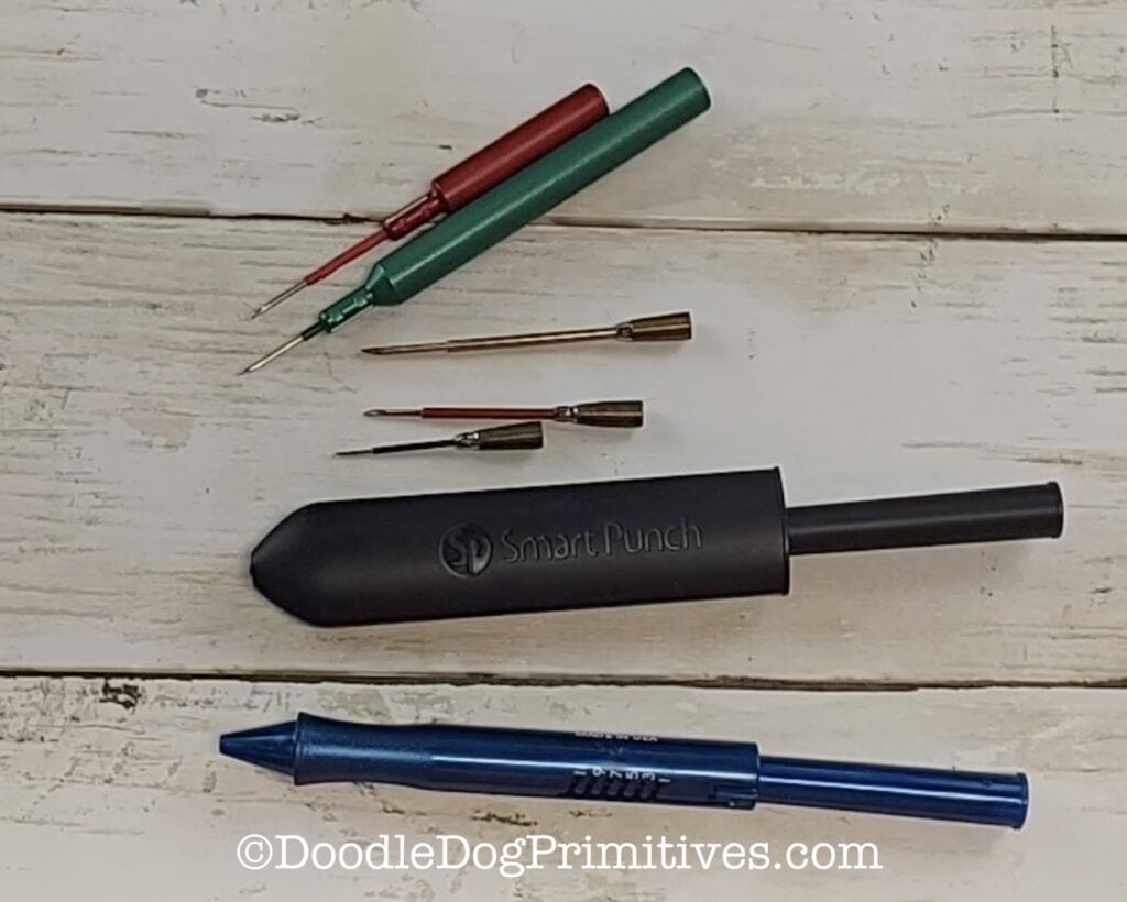 punch needle size comparison