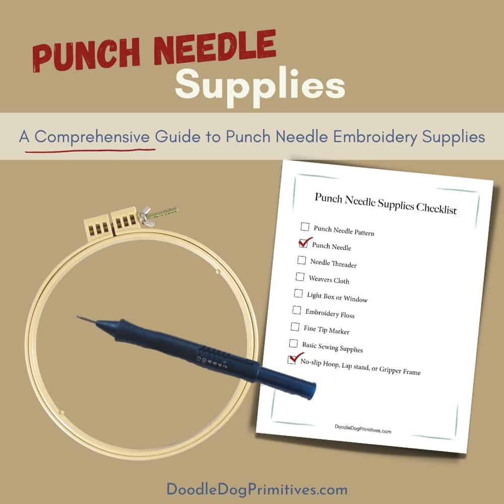 Which needle to use on the Ultra Punch Needle - DoodleDog Primitives