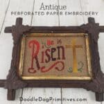 punch paper embroidery