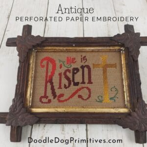 punch paper embroidery