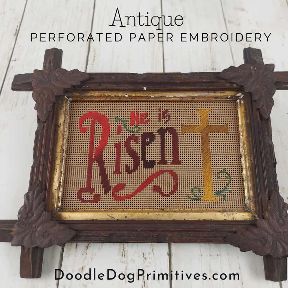 punch paper embroidery