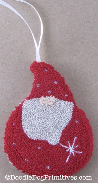 red gnome Christmas tree ornament
