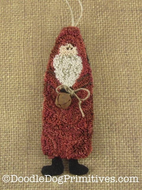 Primitive red santa