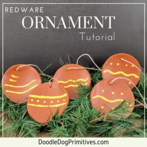redware ornament tutorial