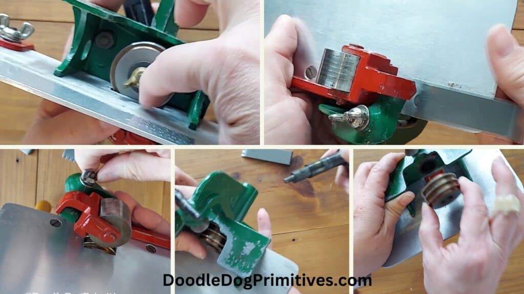 remove blade rigby strip cutter