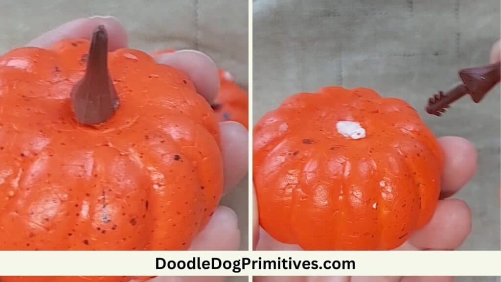 Remove pumpkin stems