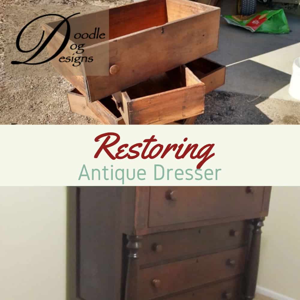 Restoring an antique dresser