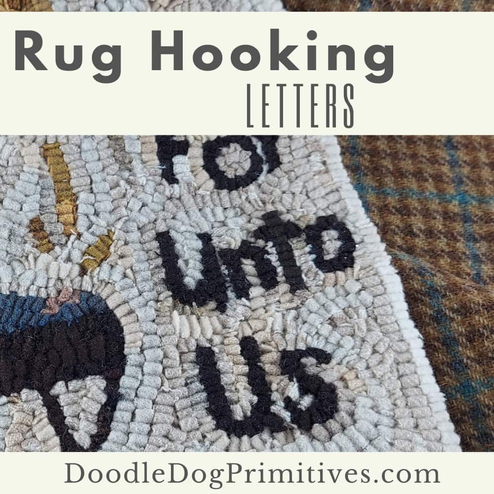 rug hooking letters