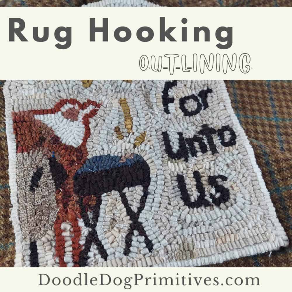 rug hooking outline