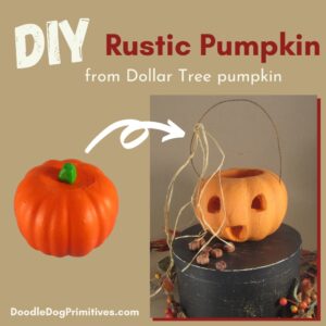 Rustic pumpkins DIY