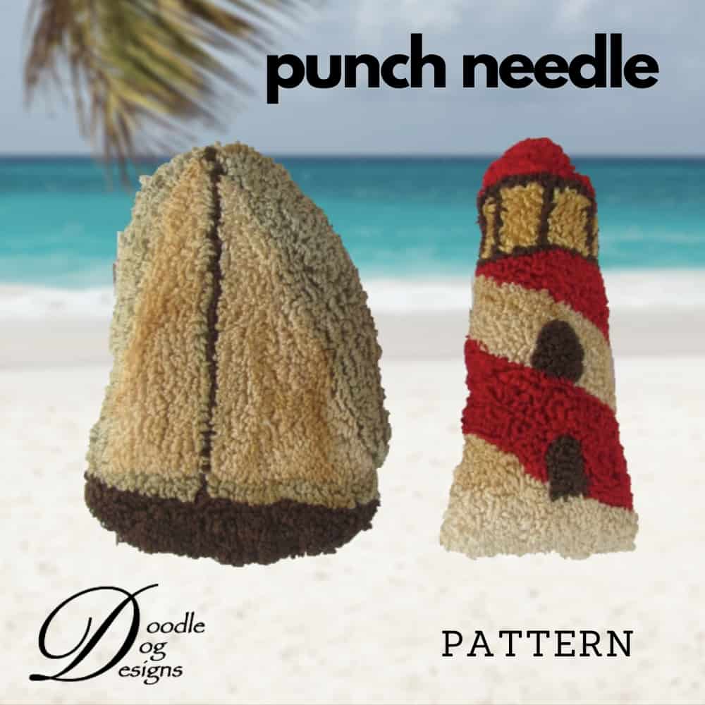 Nautical punch needle pattern