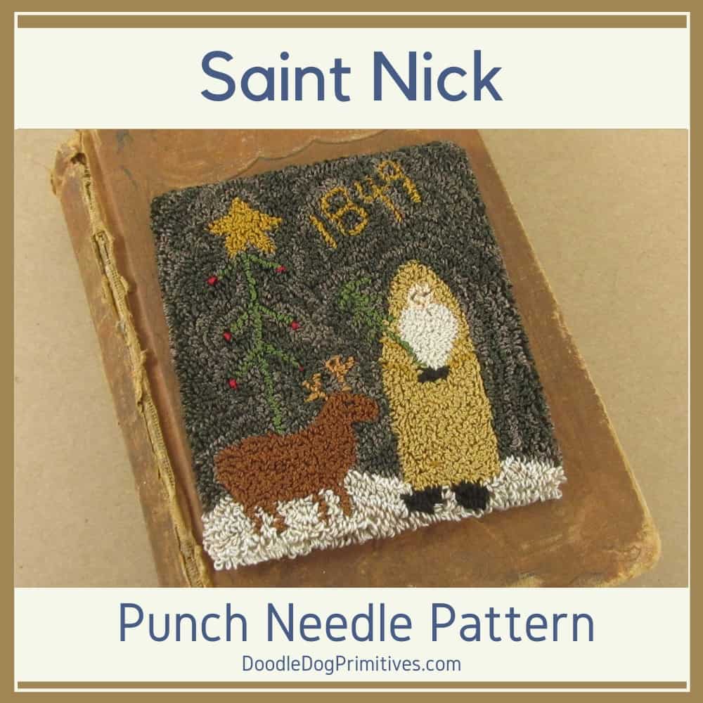 Saint Nick Punch Needle Pattern