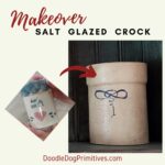 Faux salt glazed crock tutorial