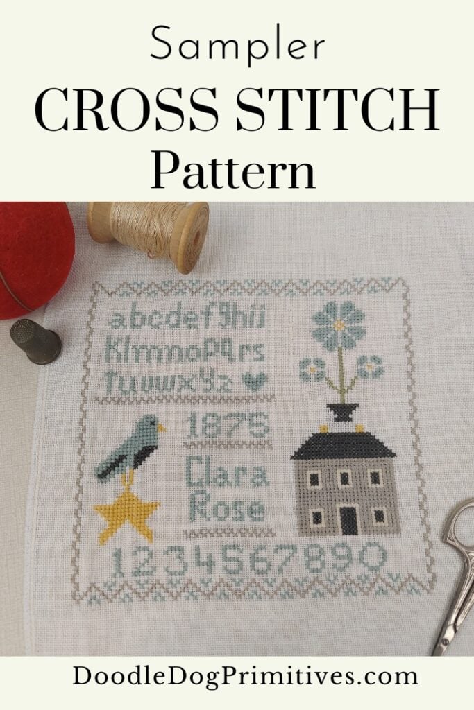 sampler cross stitch pattern