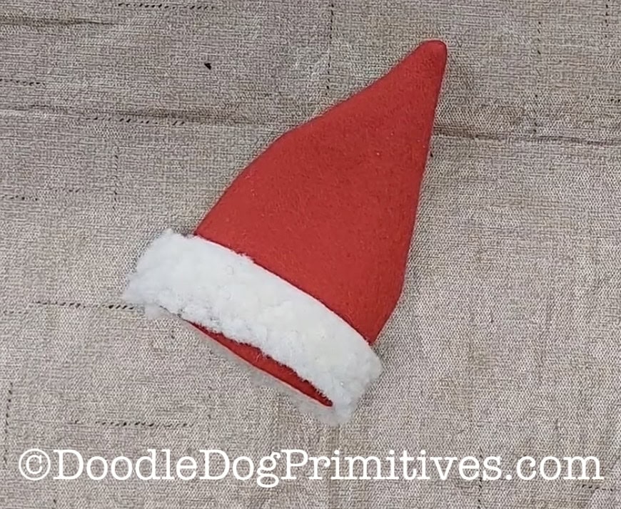 santa hat with trim