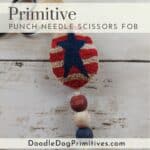 punch needle scissors fob