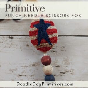 punch needle scissors fob
