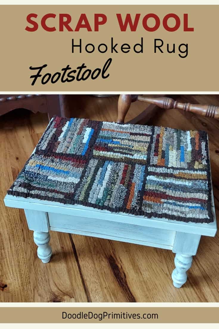 Scap Rug Designing a Scrap Wool Hooked Rug - DoodleDog Designs