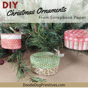 scrapbook paper ornaments