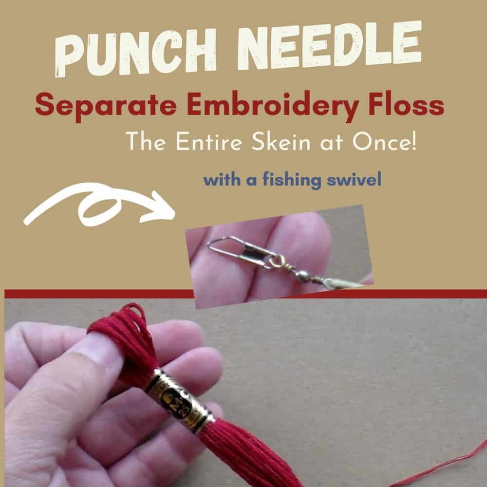 separate whole skein of floss at one time