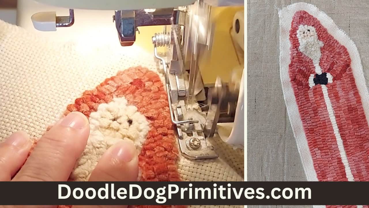 Making a Hooked Rug Sign - DoodleDog Designs Primitives