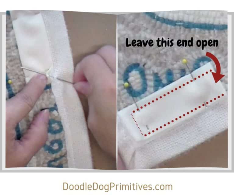 How to Create a Hooked Rug Wall Hanging that isn't DRooPY