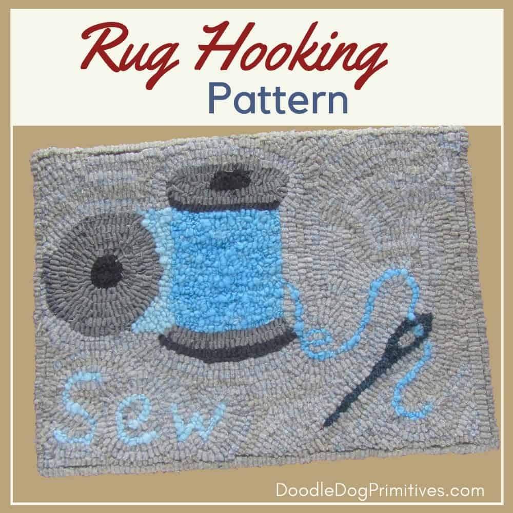 sewing notions rug hooking pattern