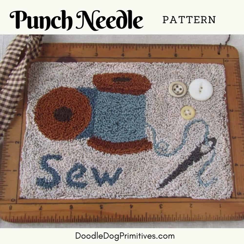 sewing notions punch needle pattern