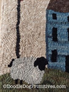 Land of the Free Rug Hooking Pattern - DoodleDog Designs Primitives