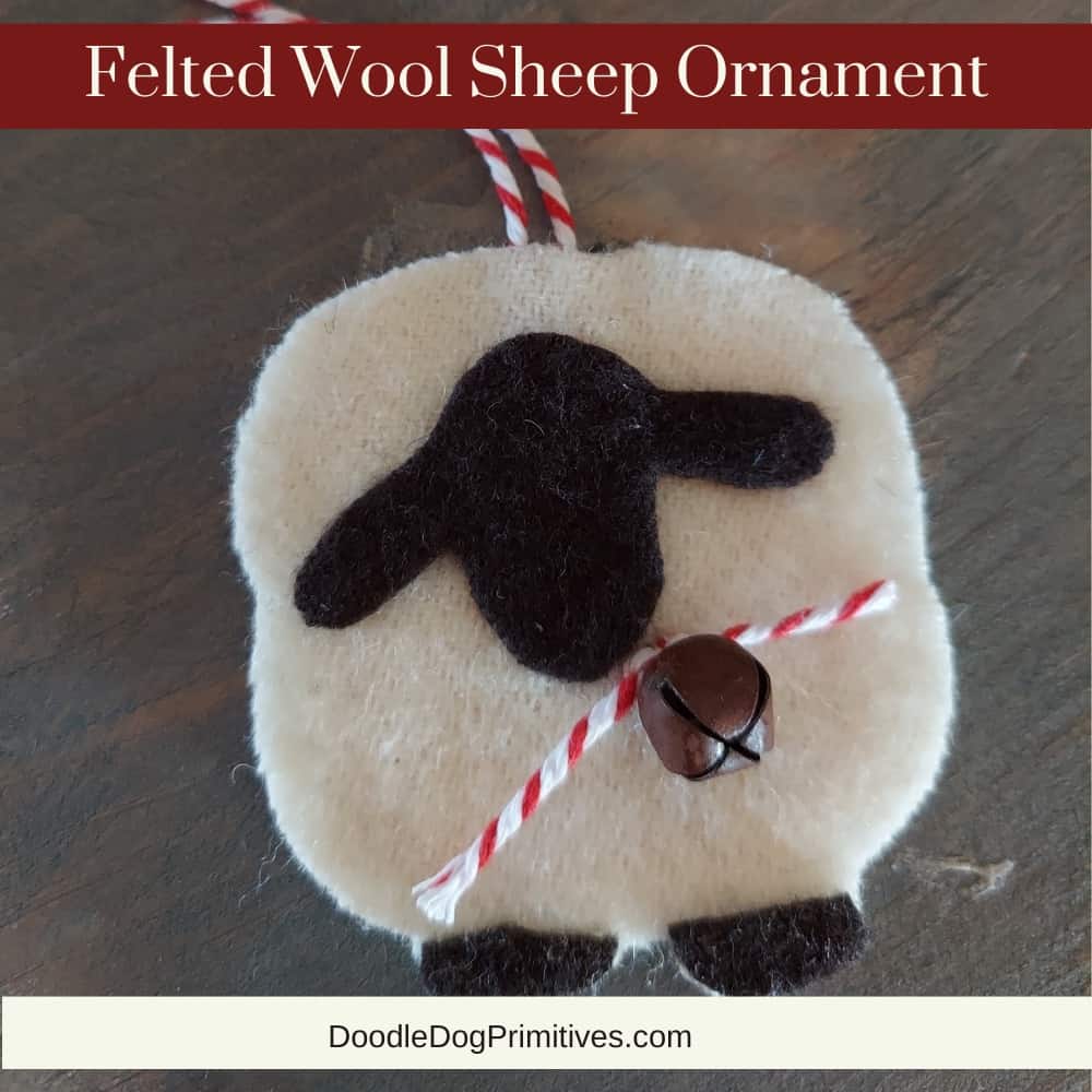sheep ornament tutorial and pattern