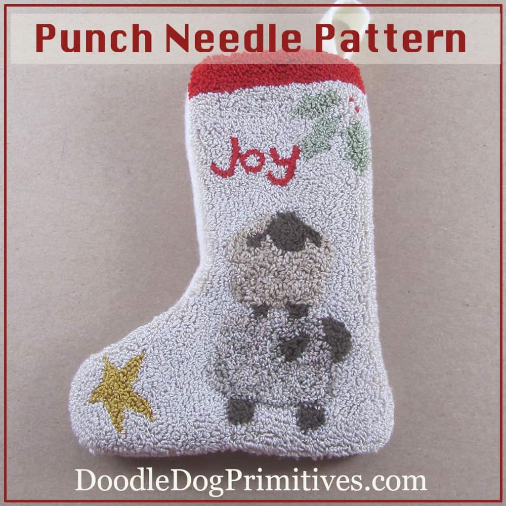 Punch needle stocking